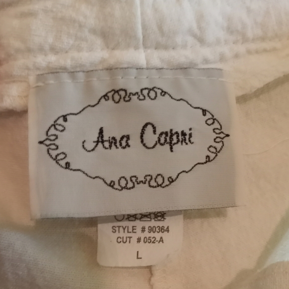 Ana Capri Flare Off-white Jeans with Spandex - Picture 4 of 7